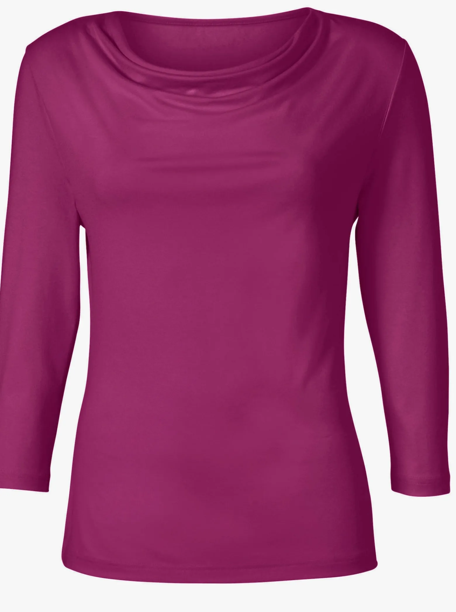 Wasserfallshirt mit 3/4-langen Ärmeln