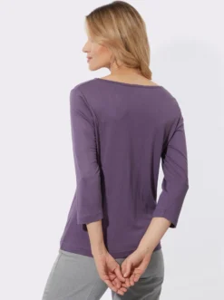 Wasserfallshirt mit 3/4-Ärmeln.