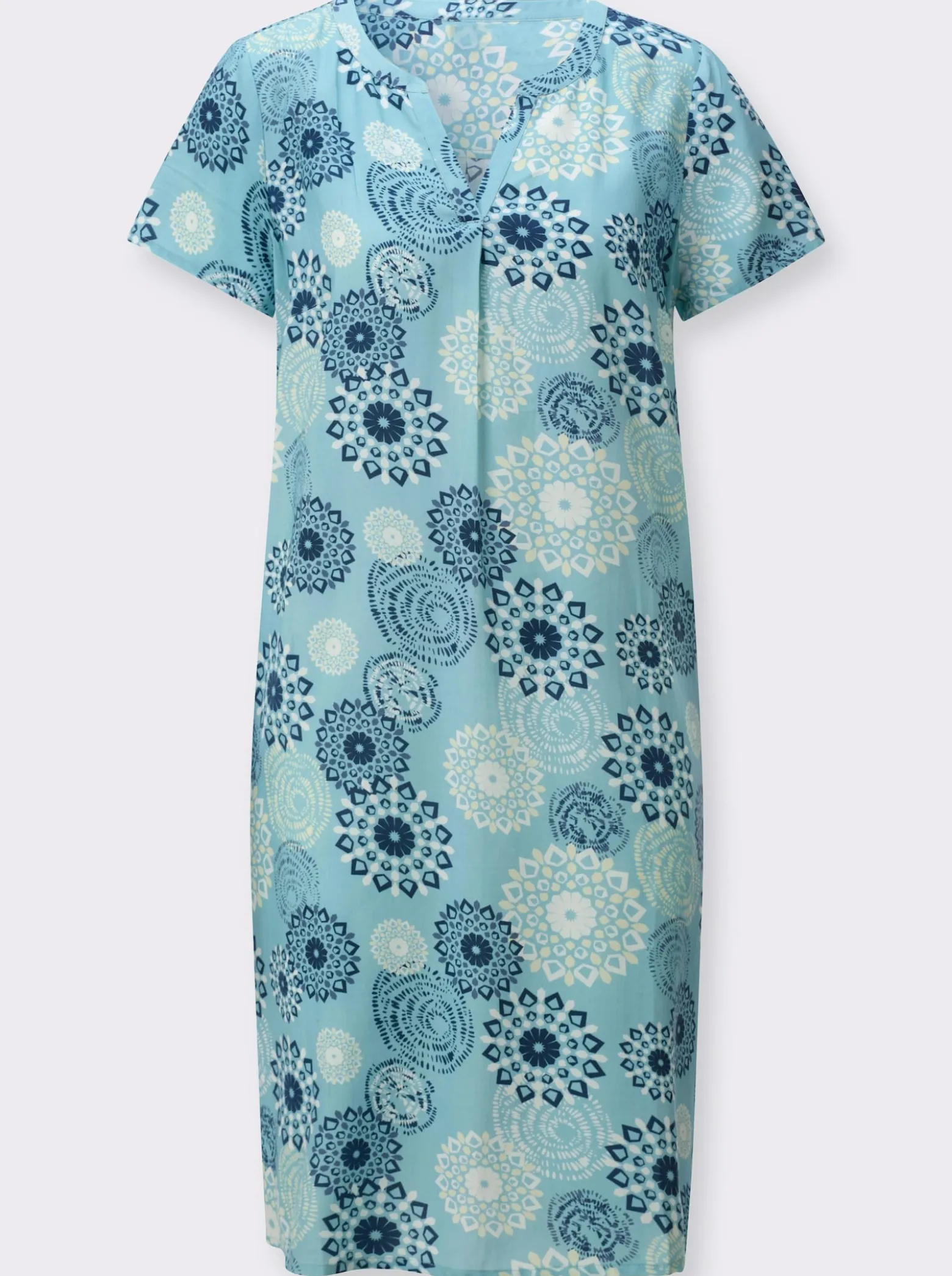 Webkleid in ornamentalem Dessin
