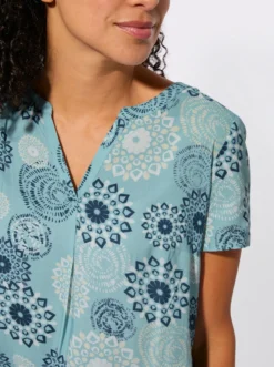 Webkleid in ornamentalem Dessin