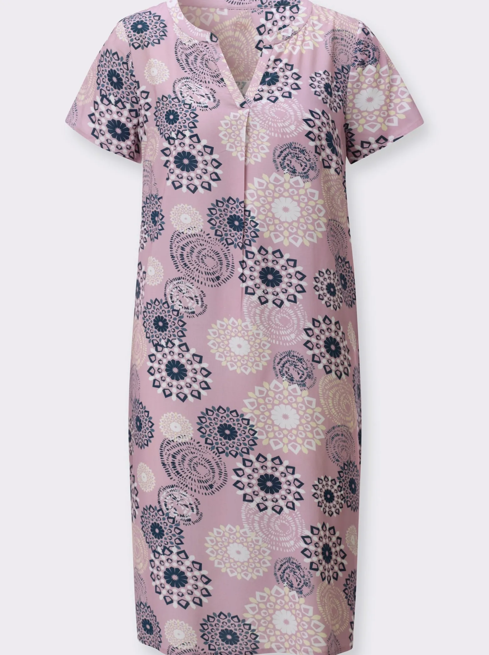 Webkleid in ornamentalem Dessin