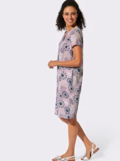 Webkleid in ornamentalem Dessin