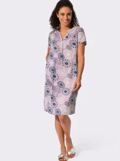 Webkleid in ornamentalem Dessin