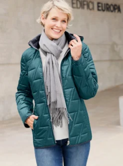 Wendejacke mit Kapuze, abzippbar