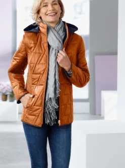 Wendejacke mit Kapuze, abzippbar