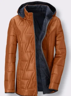 Wendejacke mit Kapuze, abzippbar