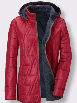 Wendejacke mit Kapuze, abzippbar