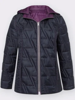 Wendejacke mit Kapuze, abzippbar