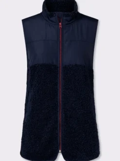 Weste mit Stepp und Teddyfleece