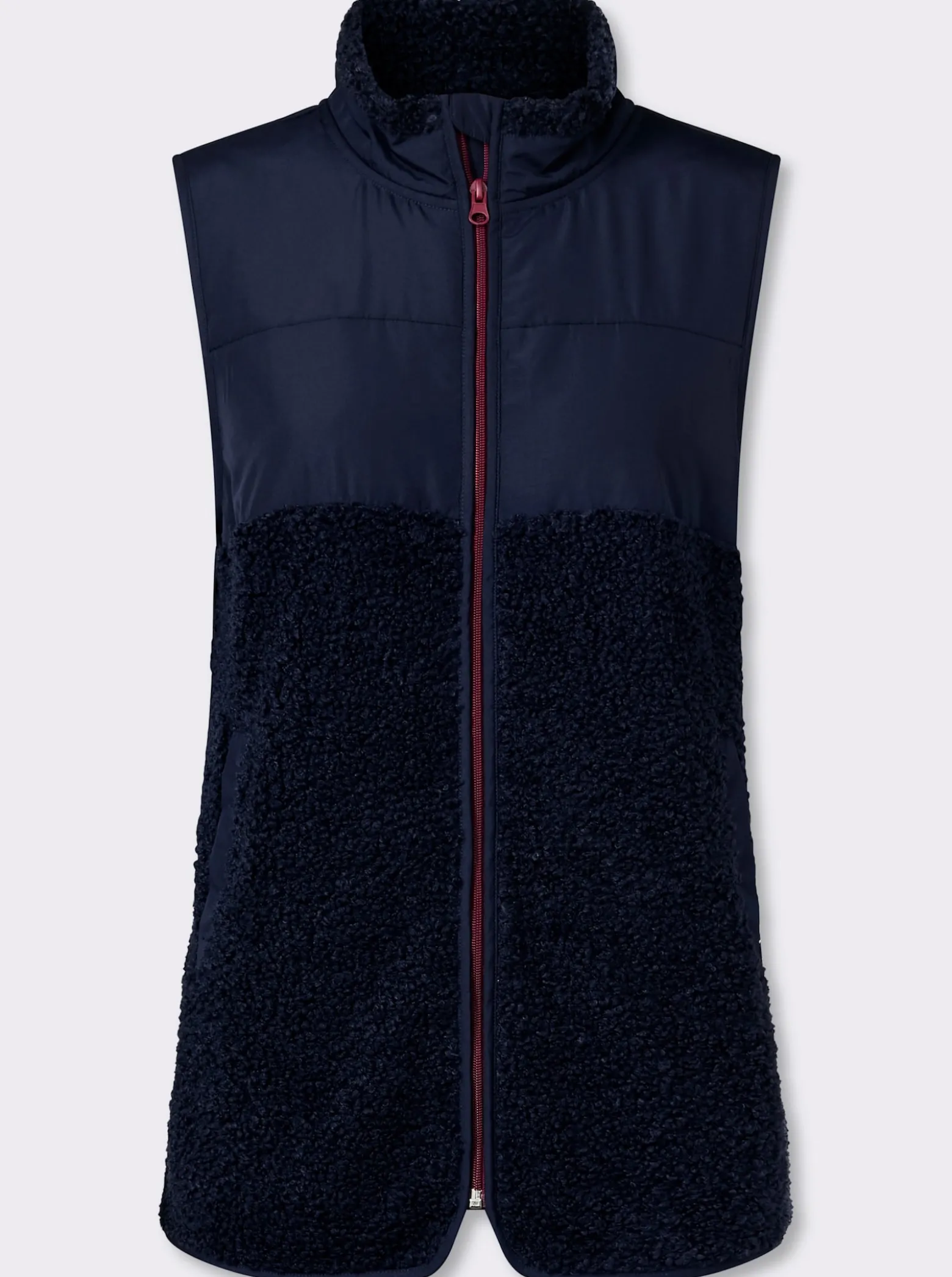 Weste mit Stepp und Teddyfleece