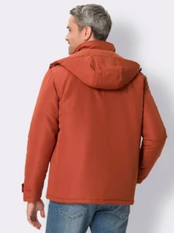 Winterjacke mit Kontrast-Details