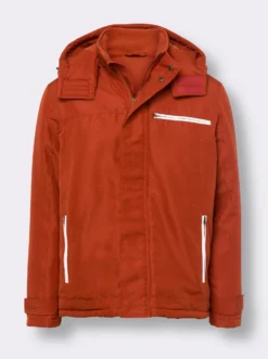 Winterjacke mit Kontrast-Details