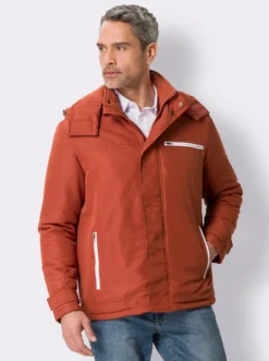 Winterjacke mit Kontrast-Details