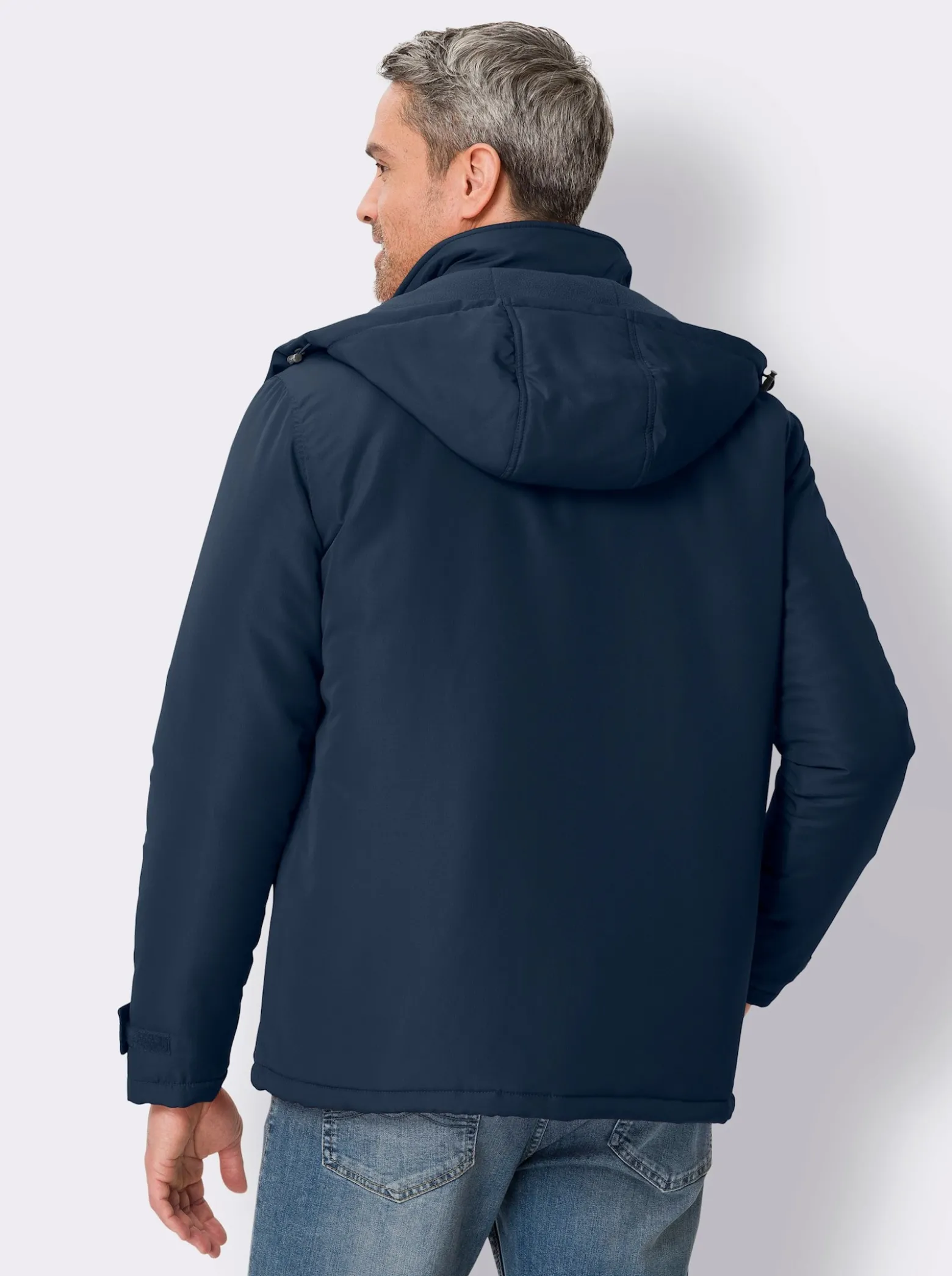 Winterjacke mit Kontrast-Details