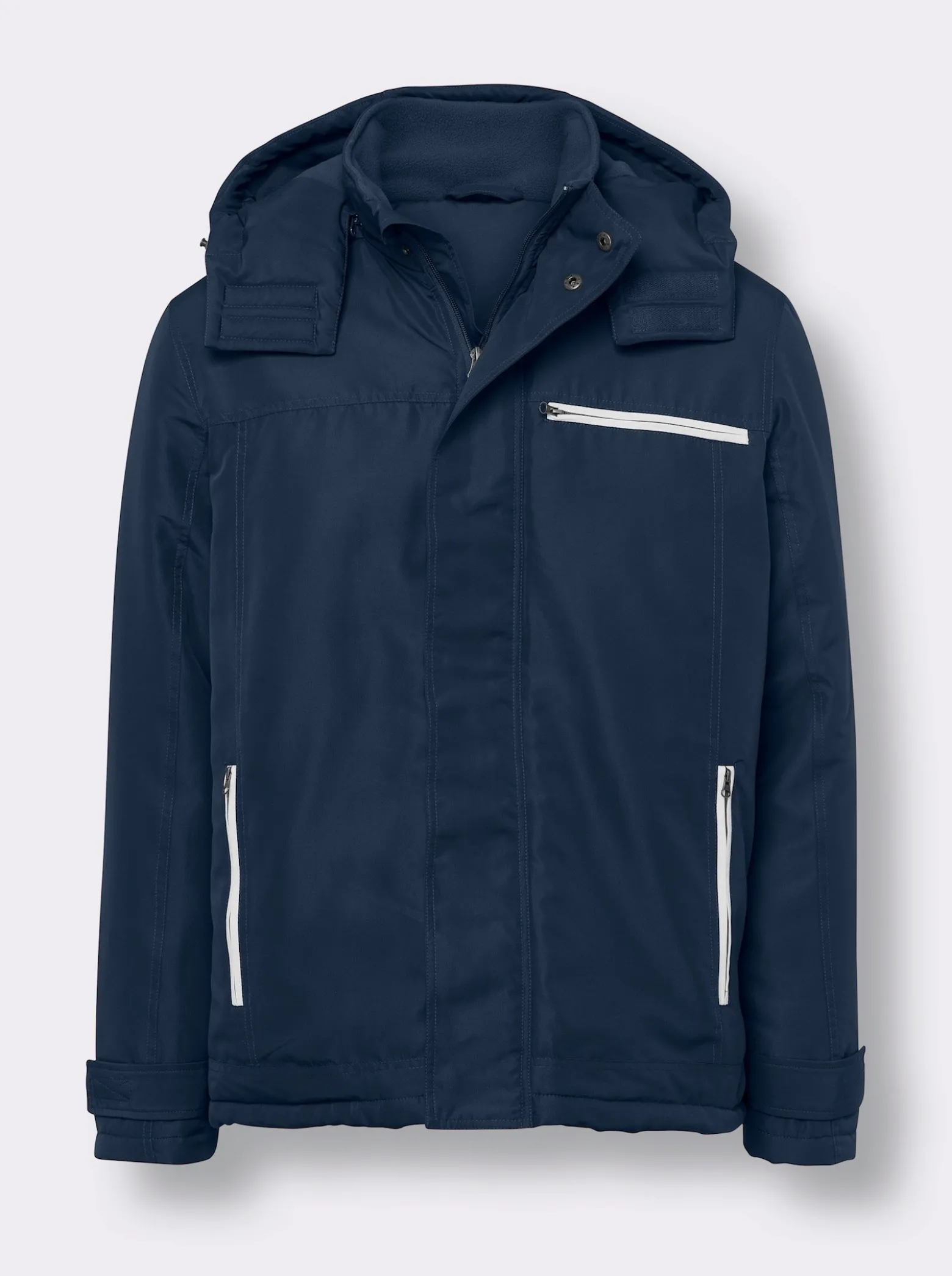 Winterjacke mit Kontrast-Details