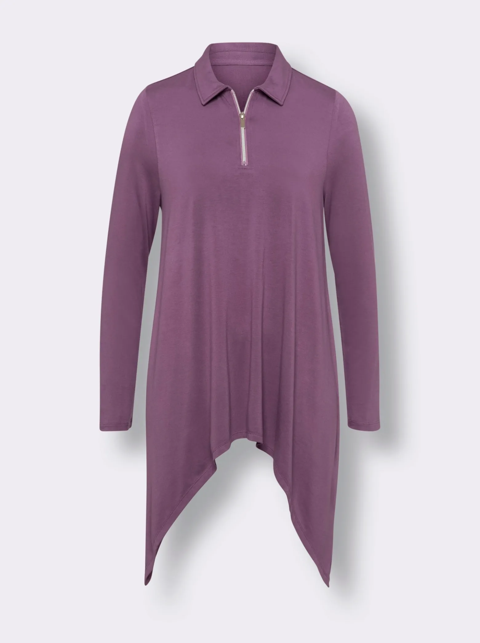 Zipfelshirt in ausgestellter A-Form