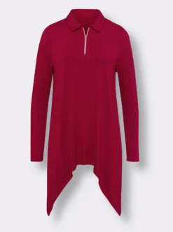 Zipfelshirt in ausgestellter A-Form
