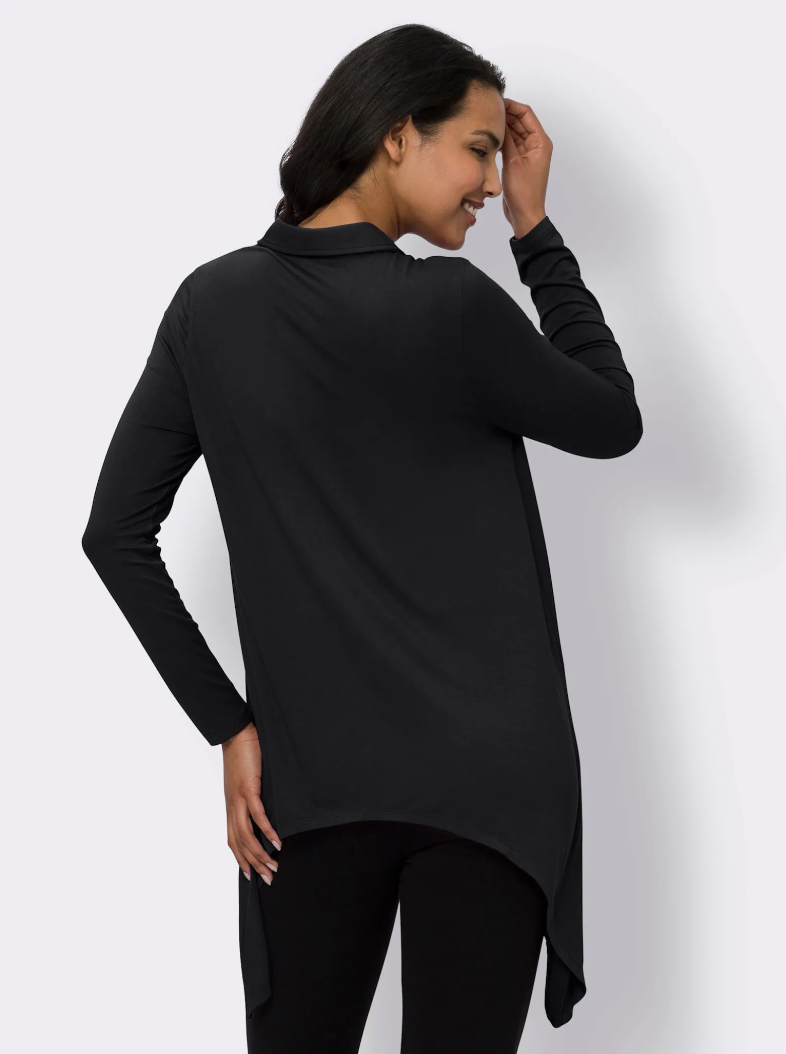 Zipfelshirt in ausgestellter A-Form