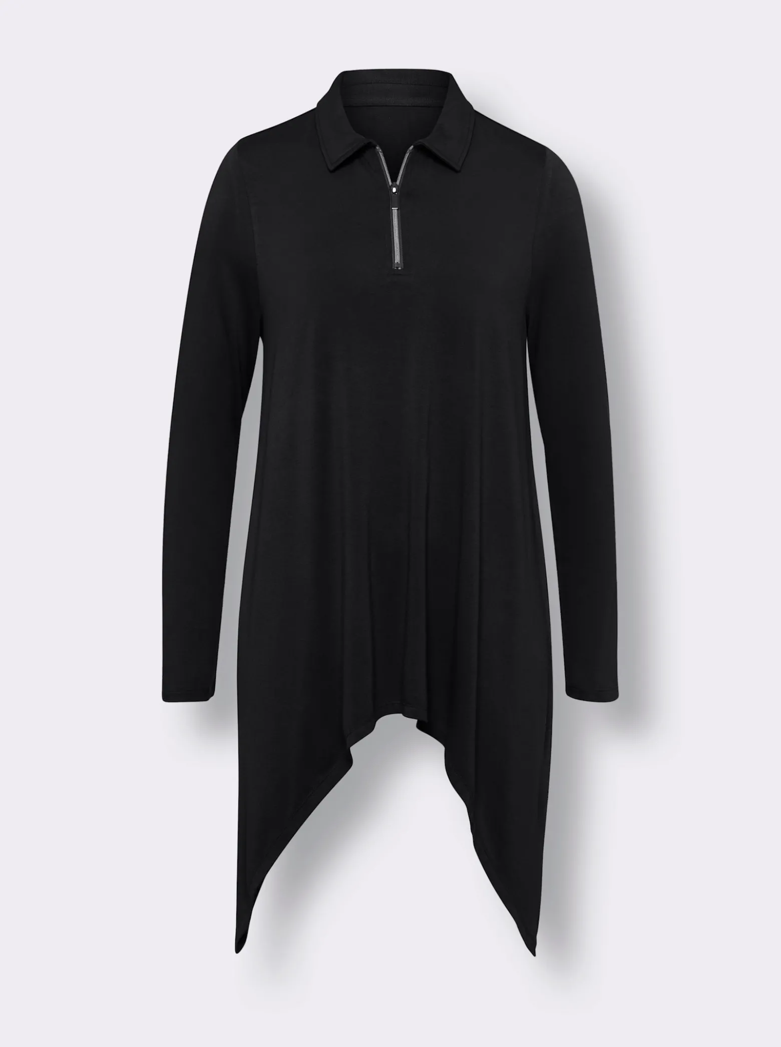 Zipfelshirt in ausgestellter A-Form